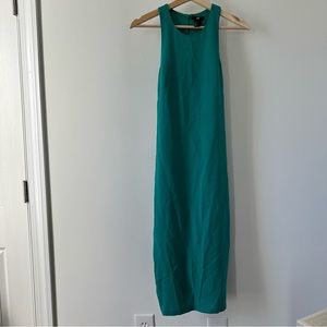H&M racerback midi dress in teal size 10